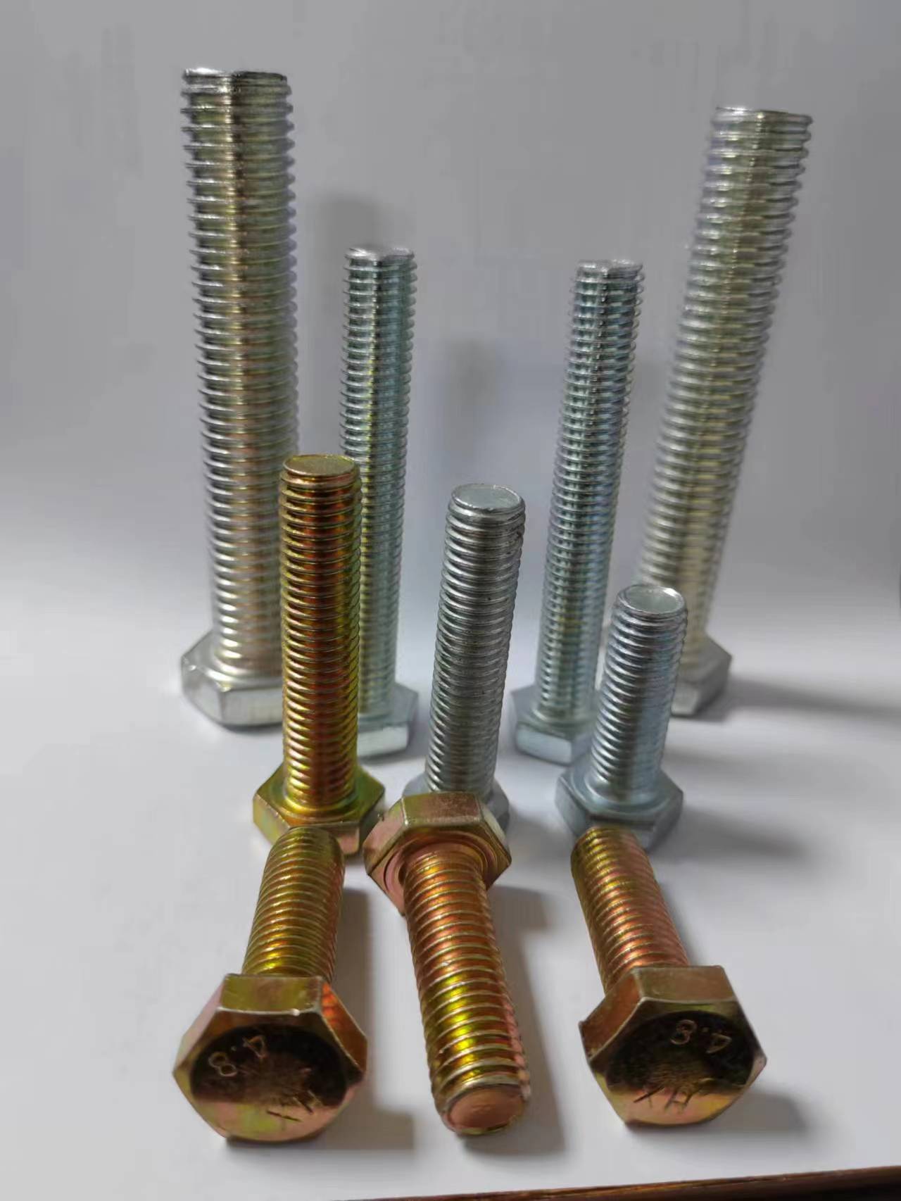 外六角螺栓 鍍鋅螺栓 高強螺栓 本色螺栓 彩色螺栓 藍白螺栓 各種材質(zhì)螺栓